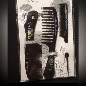 3 Pieces Flat Comb Smooth and Bred Healthy Hair Combs